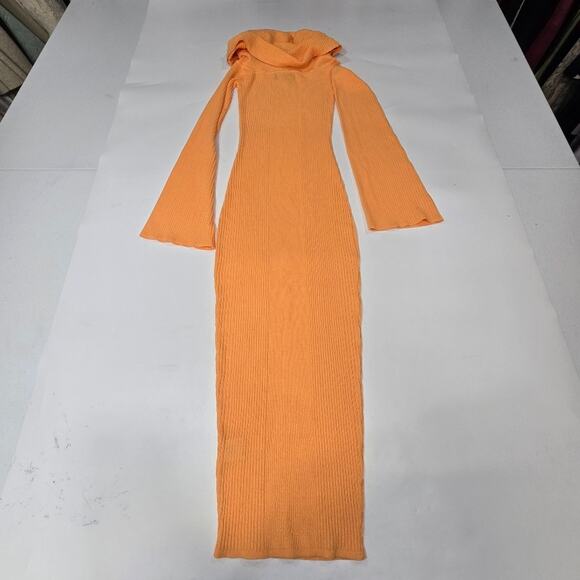 SER.O.YA Tallulah Midi Dress in Papaya - Picture 11 of 12